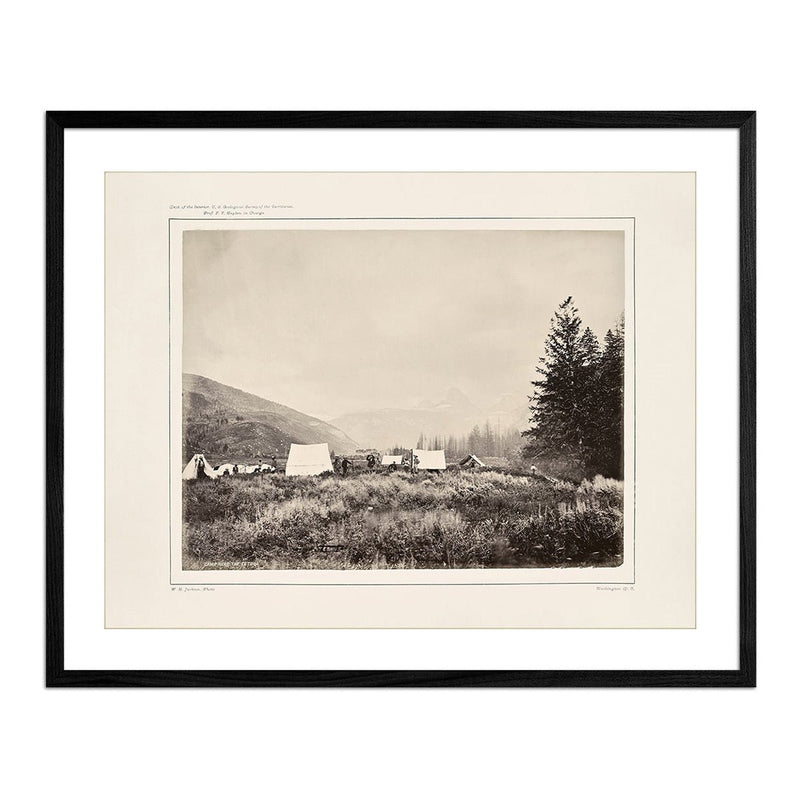 Camp at the Mouth of the Teton Canyon, Yellowstone 1873 - Muir Way - Photograph