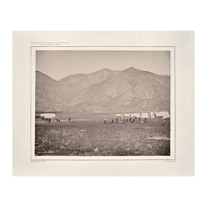 Camp of the USGS at Ogden, Utah, Yellowstone 1873 - Muir Way - Photograph