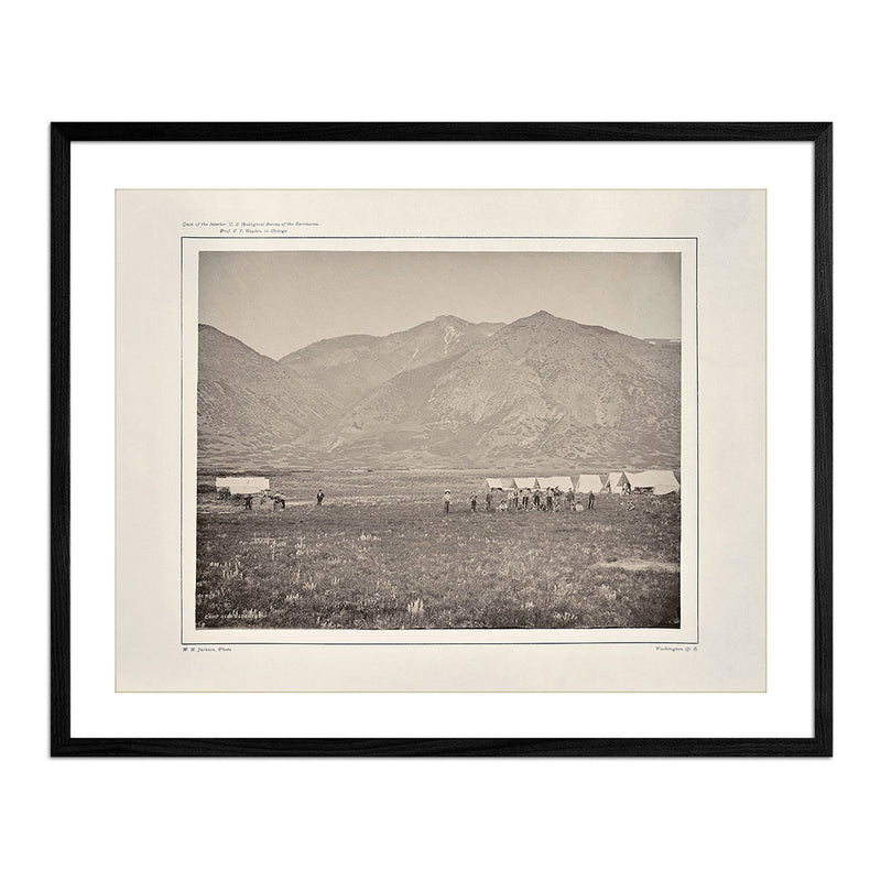 Camp of the USGS at Ogden, Utah, Yellowstone 1873 - Muir Way - Photograph