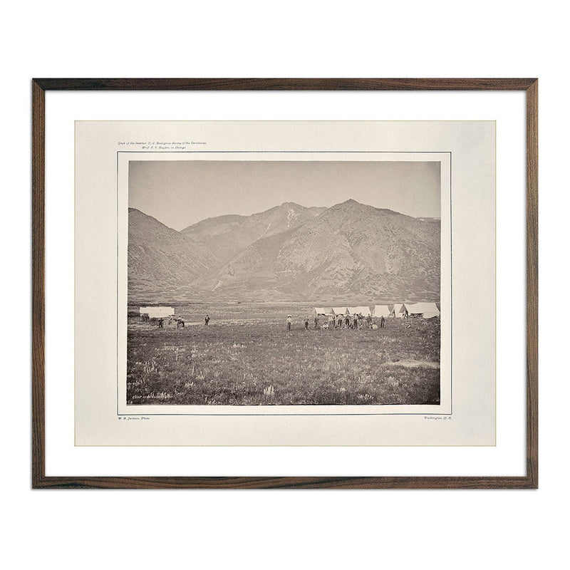 Camp of the USGS at Ogden, Utah, Yellowstone 1873 - Muir Way - Photograph