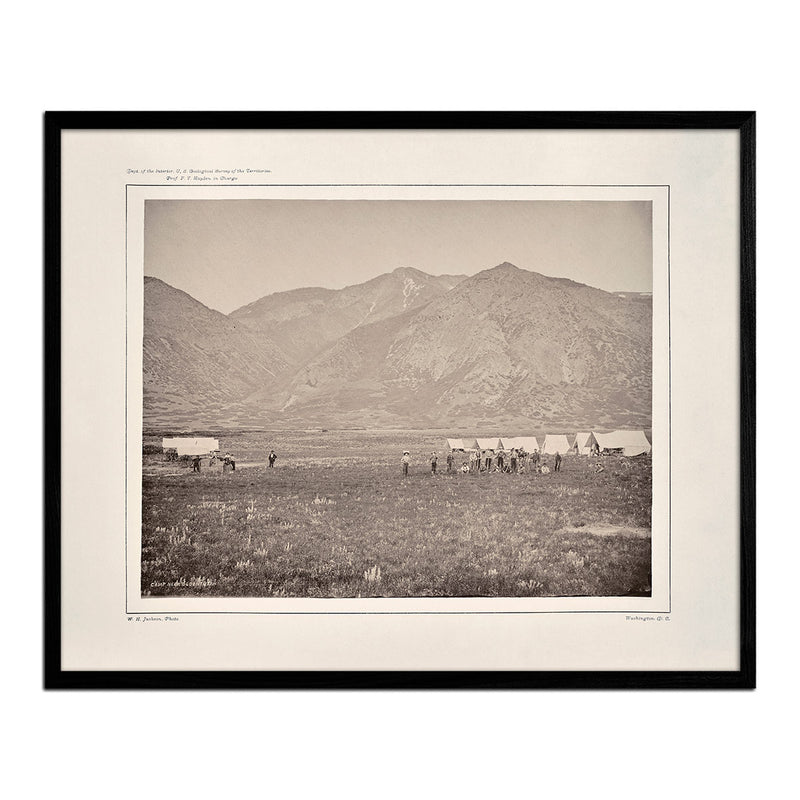 Camp of the USGS at Ogden, Utah, Yellowstone 1873 - Muir Way - Photograph