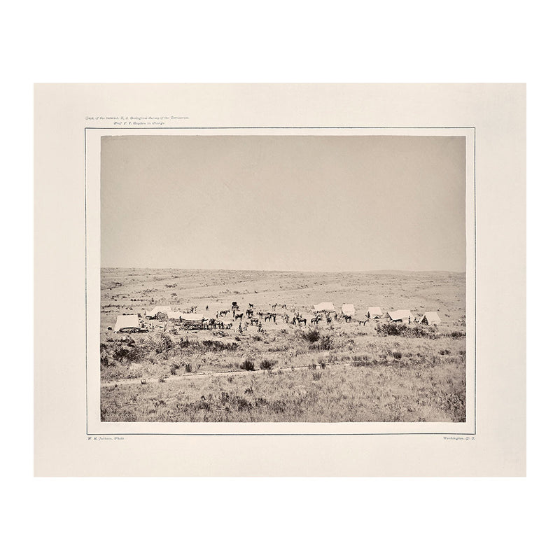 Camp of the Snake River Division at Fort Hall, Idaho, Yellowstone 1873 - Muir Way - Photograph