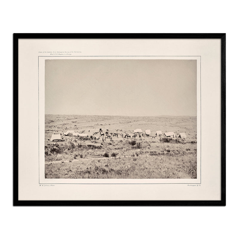 Camp of the Snake River Division at Fort Hall, Idaho, Yellowstone 1873 - Muir Way - Photograph