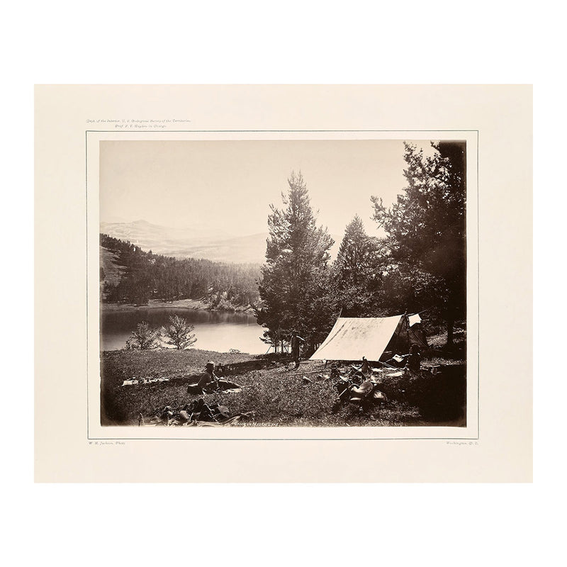 Camp on Mystic Lake, Yellowstone 1873 - Muir Way - Photograph