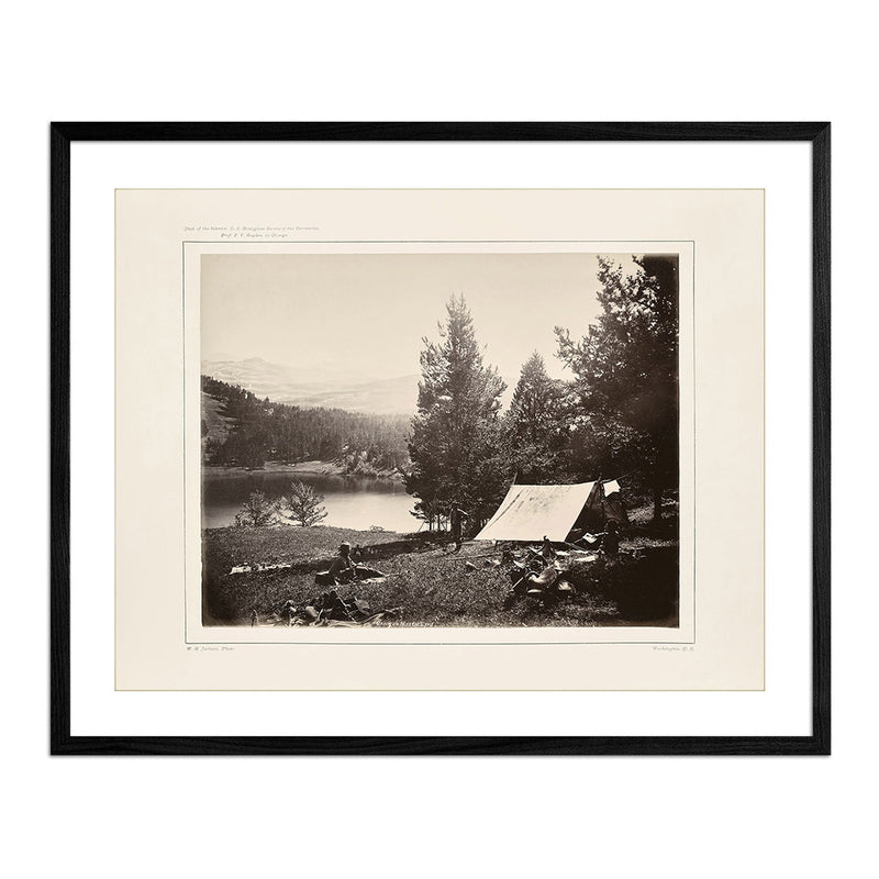 Camp on Mystic Lake, Yellowstone 1873 - Muir Way - Photograph