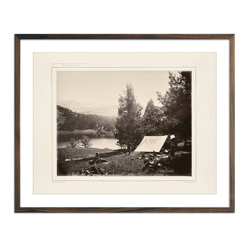 Camp on Mystic Lake, Yellowstone 1873 - Muir Way - Photograph