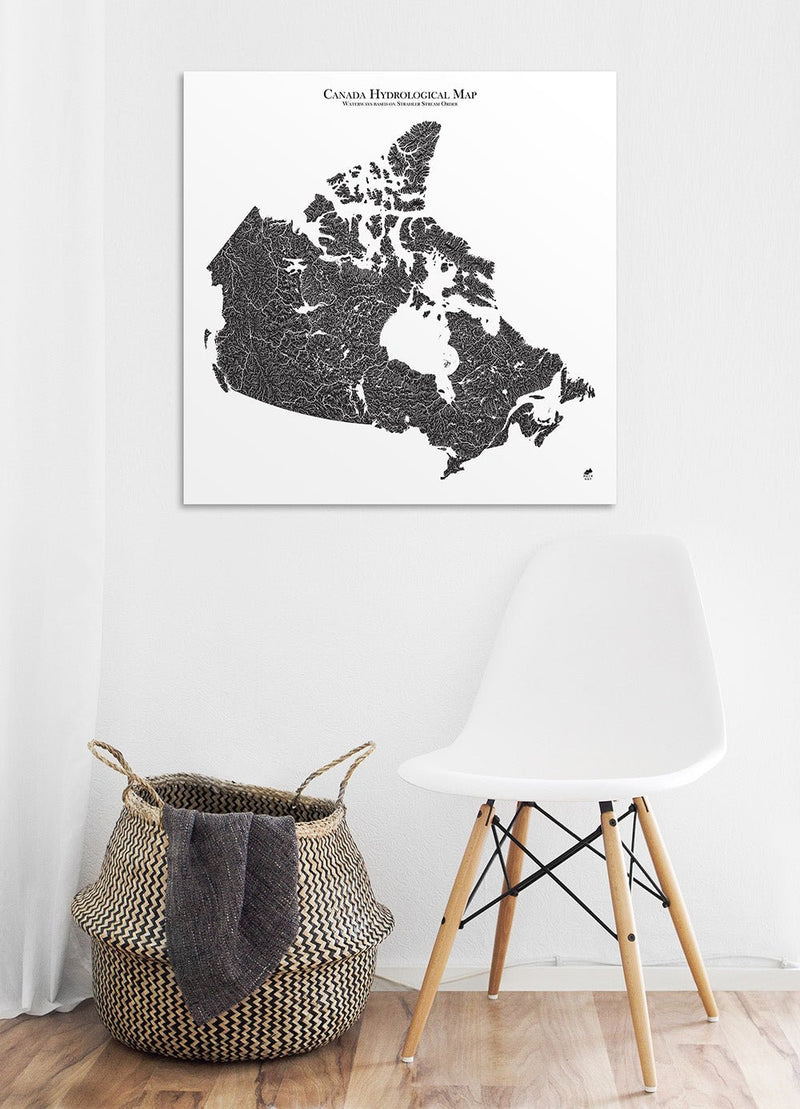 Hydrological Map of Canada - Muir Way - Hydrology