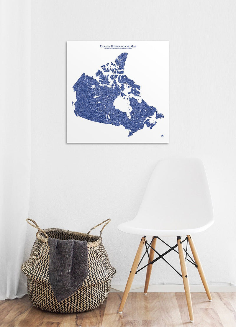 Hydrological Map of Canada - Muir Way - Hydrology