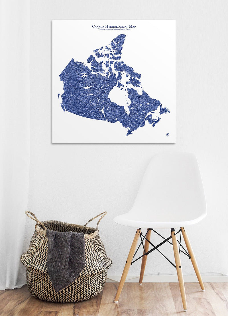 Hydrological Map of Canada - Muir Way - Hydrology