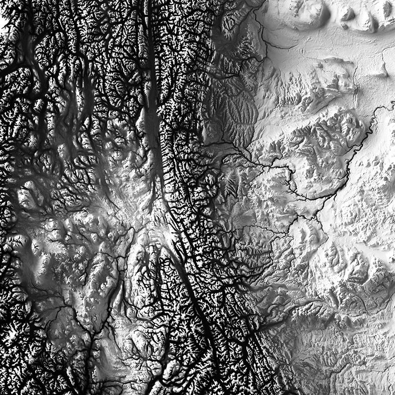 Canada Elevation Map - Muir Way - Elevation