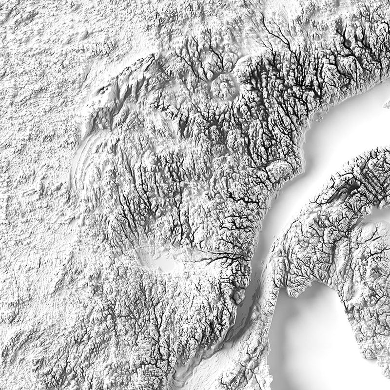 Canada Elevation Map - Muir Way - Elevation