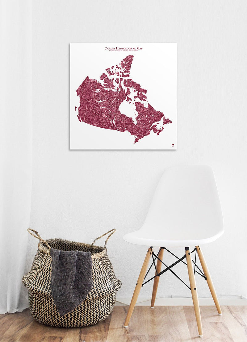 Hydrological Map of Canada - Muir Way - Hydrology