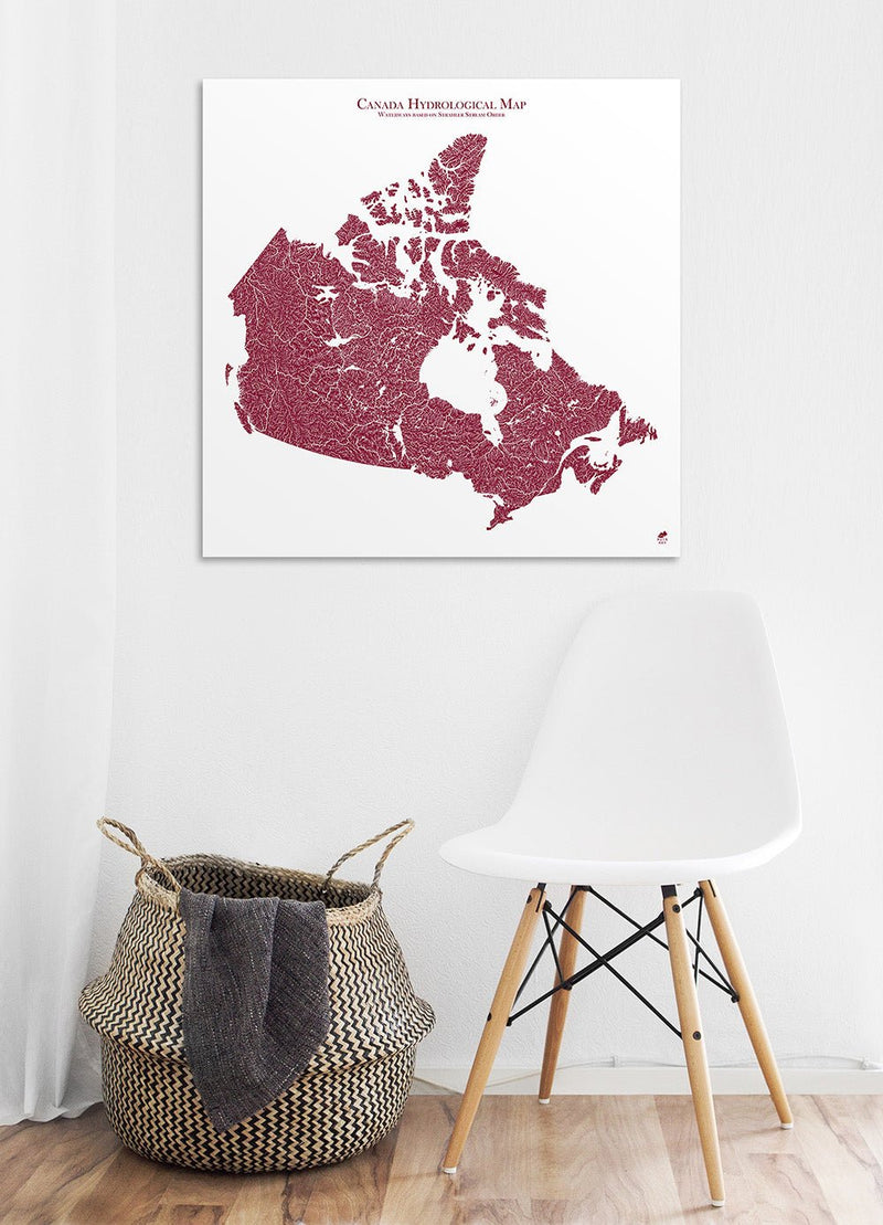 Hydrological Map of Canada - Muir Way - Hydrology