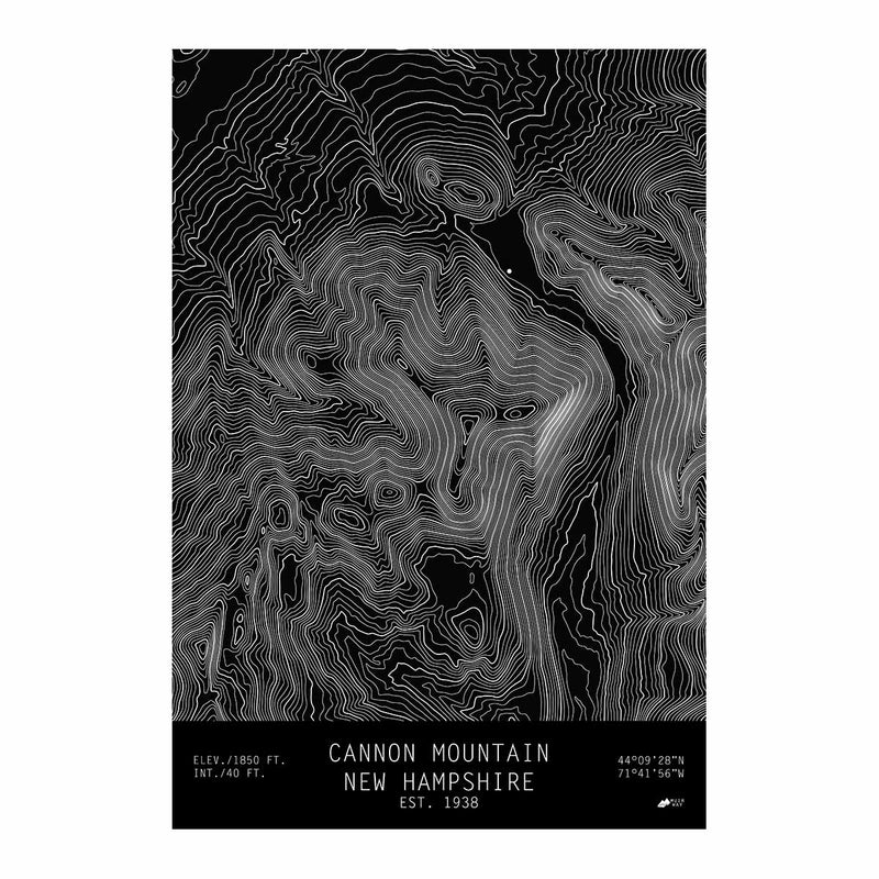 Cannon Mountain, New Hampshire - Muir Way - TOPO Series