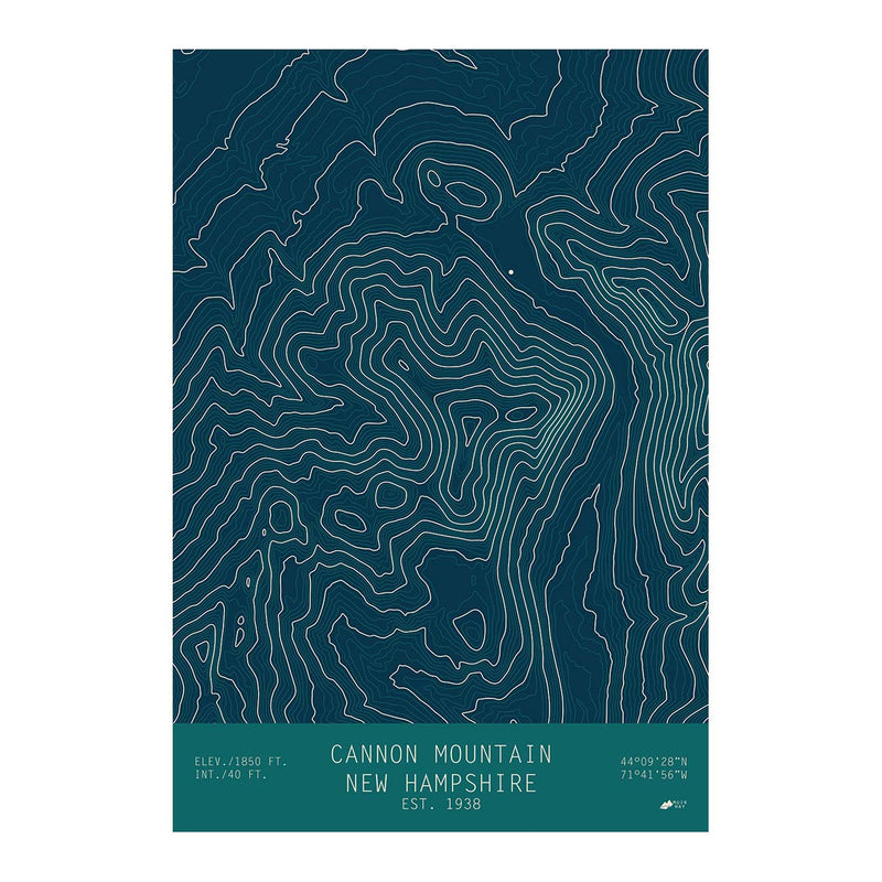 Cannon Mountain, New Hampshire - Muir Way - TOPO Series
