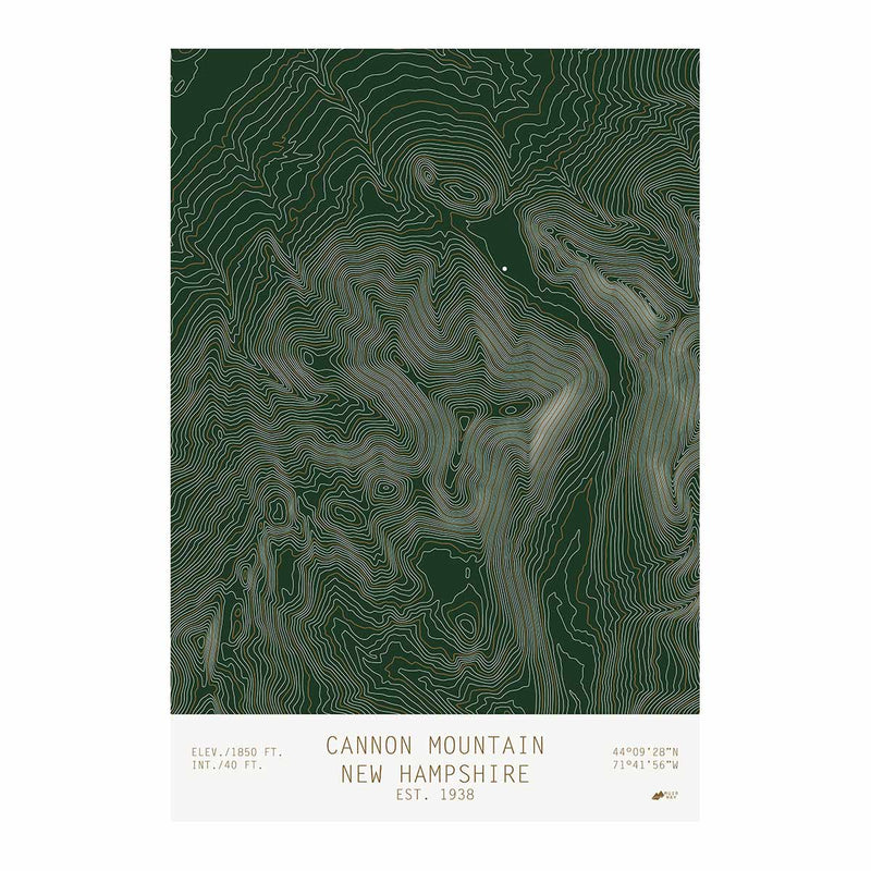 Cannon Mountain, New Hampshire - Muir Way - TOPO Series