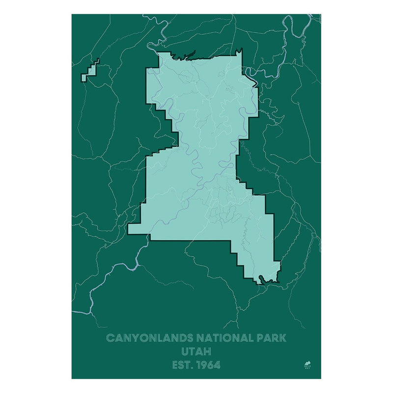 Canyonlands National Park Map - Muir Way - National Park