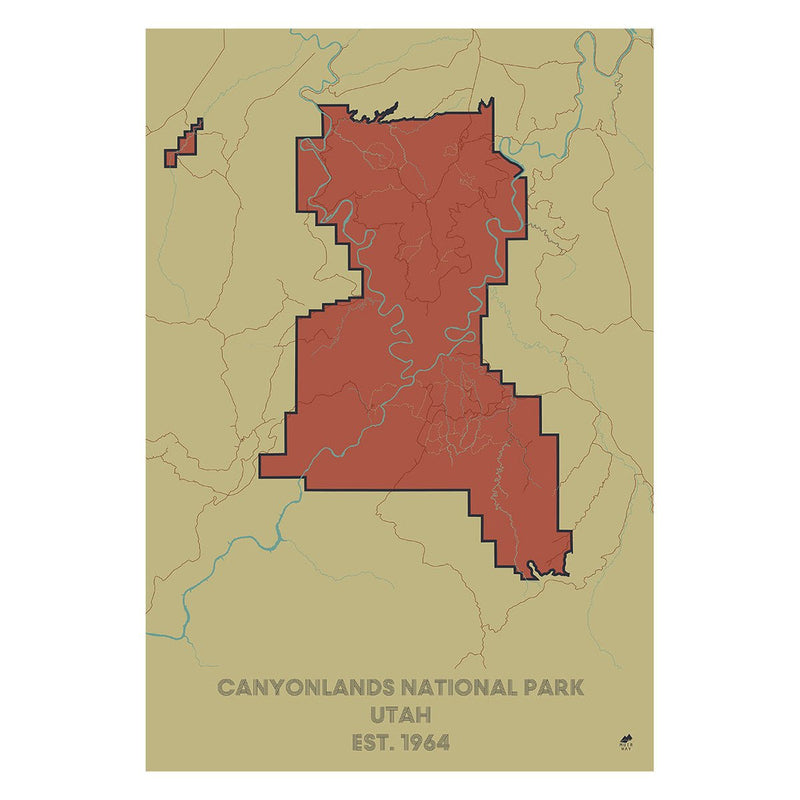 Canyonlands National Park Map - Muir Way - National Park
