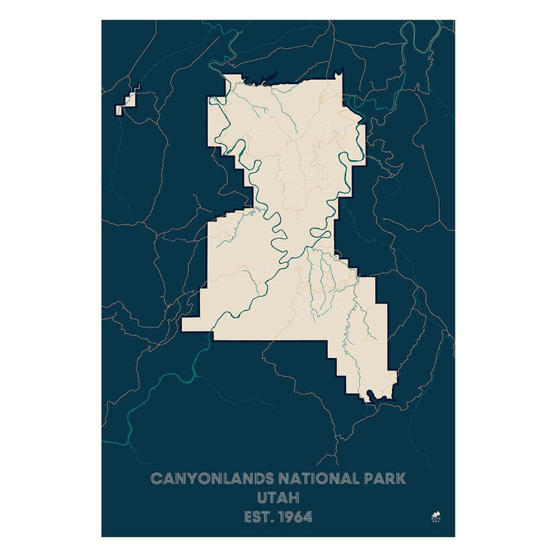 Canyonlands National Park Map - Muir Way - National Park