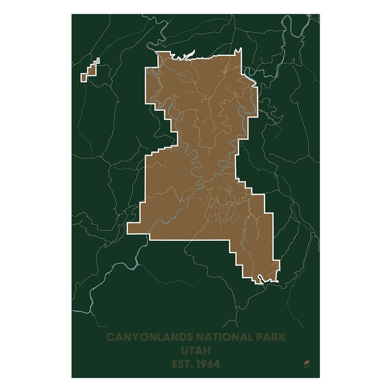 Canyonlands National Park Map - Muir Way - National Park