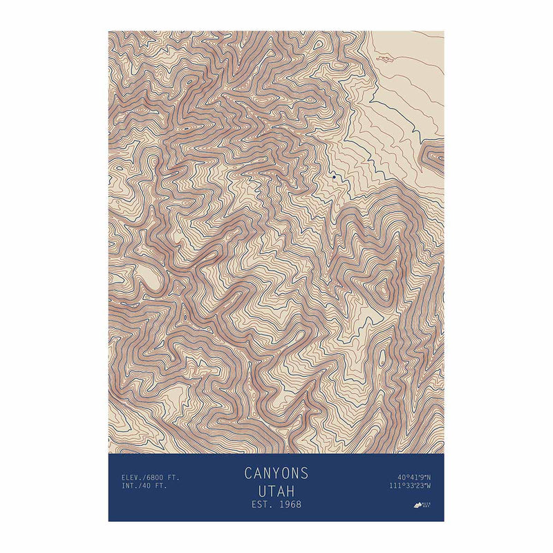 Canyons, Utah - Muir Way - TOPO Series