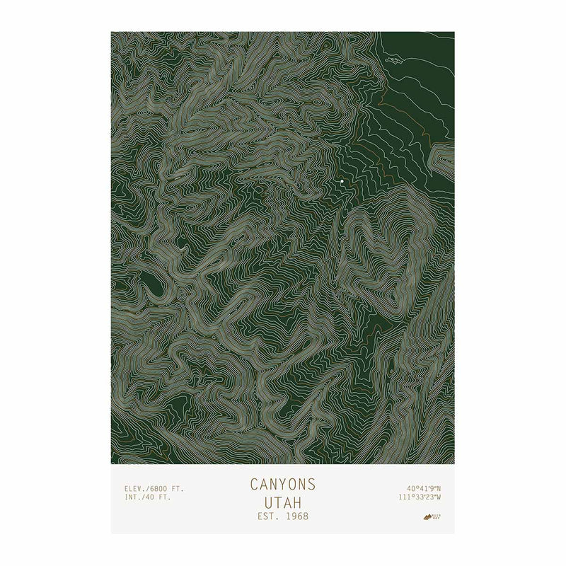 Canyons, Utah - Muir Way - TOPO Series