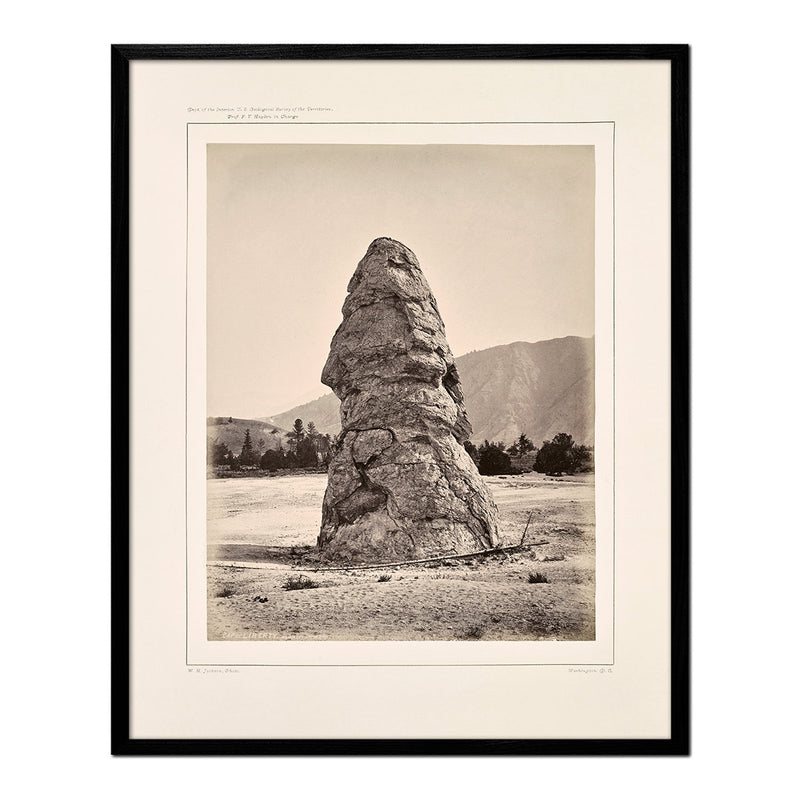 Cap of Liberty, Mammoth Hot Springs, Yellowstone 1873 - Muir Way - Photograph