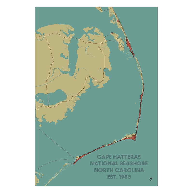 Cape Hatteras National Park Map - Muir Way - National Park
