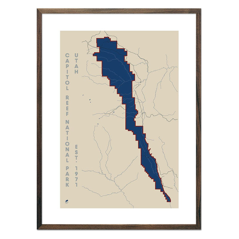 Capitol Reef National Park Map - Muir Way - National Park