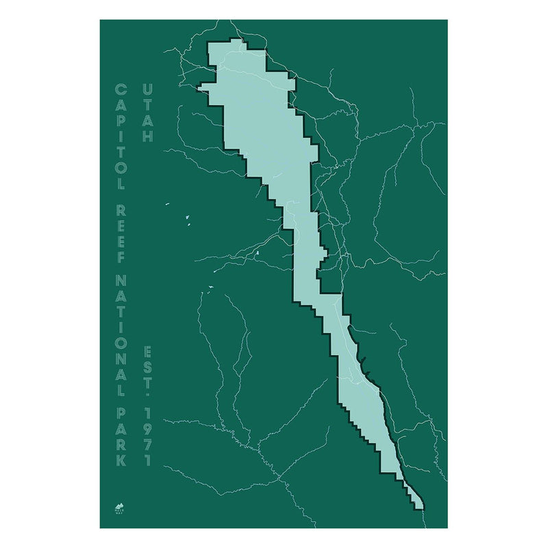 Capitol Reef National Park Map - Muir Way - National Park