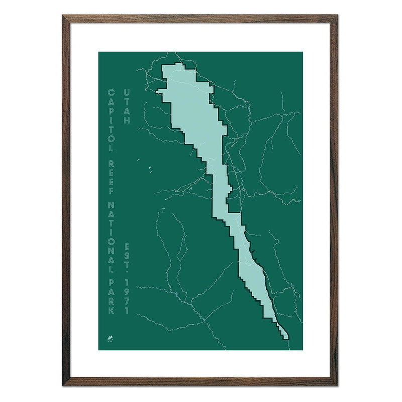 Capitol Reef National Park Map - Muir Way - National Park