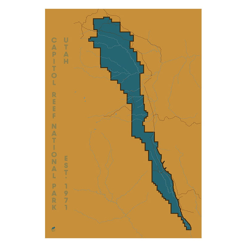 Capitol Reef National Park Map - Muir Way - National Park
