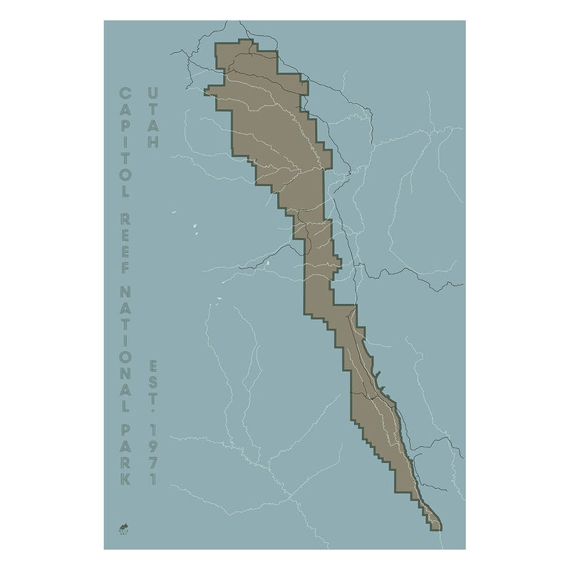 Capitol Reef National Park Map - Muir Way - National Park