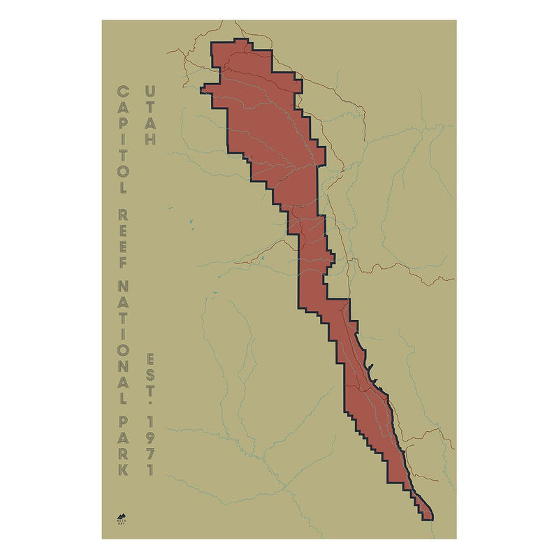 Capitol Reef National Park Map - Muir Way - National Park