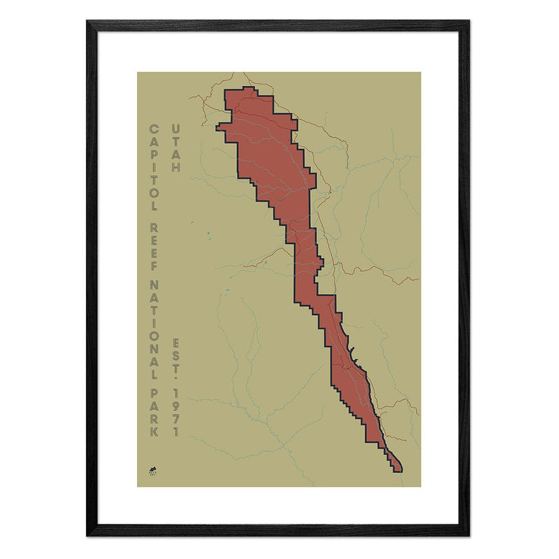 Capitol Reef National Park Map - Muir Way - National Park