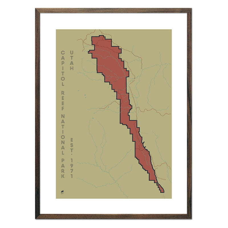 Capitol Reef National Park Map - Muir Way - National Park