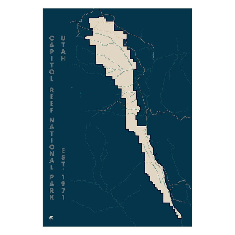 Capitol Reef National Park Map - Muir Way - National Park