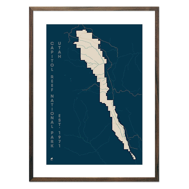 Capitol Reef National Park Map - Muir Way - National Park