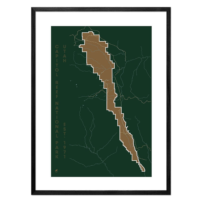 Capitol Reef National Park Map - Muir Way - National Park