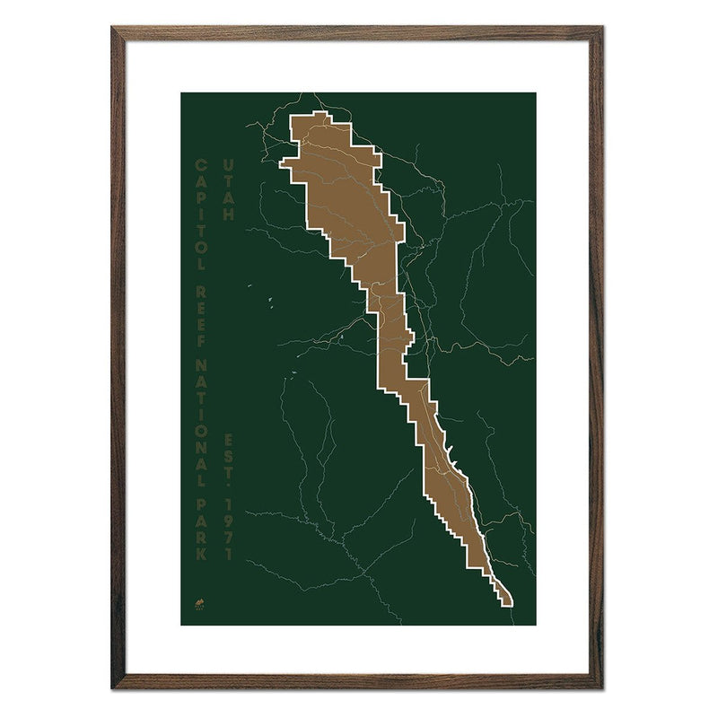 Capitol Reef National Park Map - Muir Way - National Park