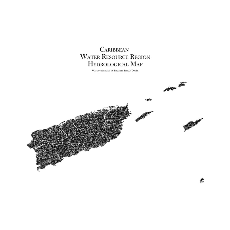 Caribbean Regional Hydrological Map - Muir Way - Hydrology