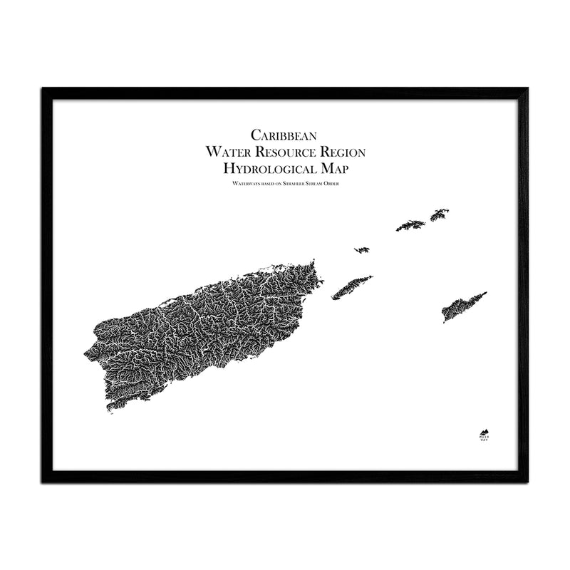 Caribbean Regional Hydrological Map - Muir Way - Hydrology