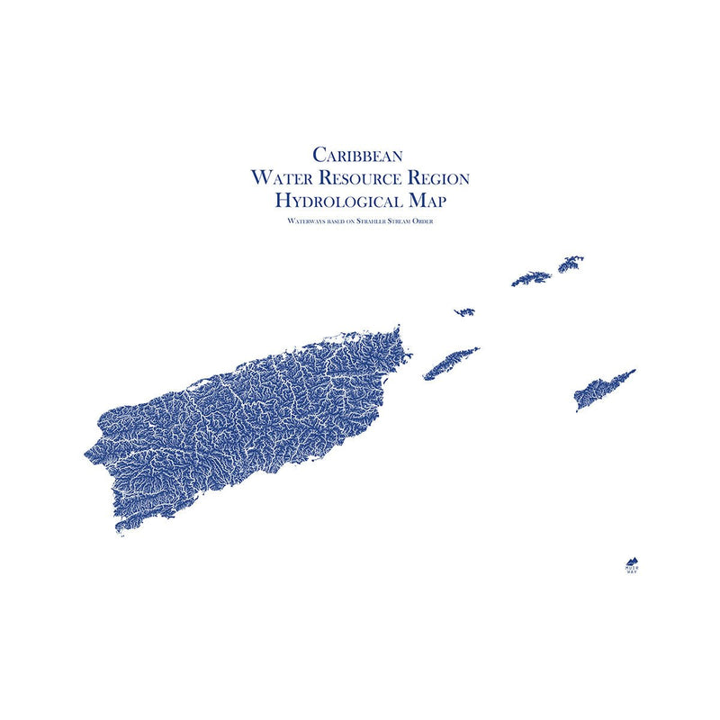 Caribbean Regional Hydrological Map - Muir Way - Hydrology