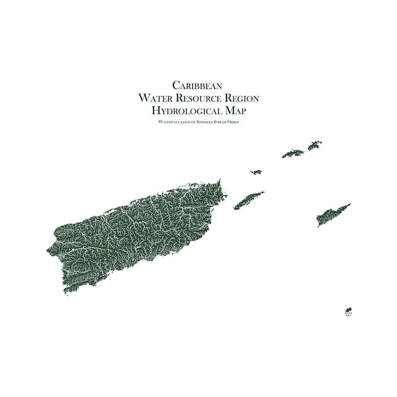 Caribbean Regional Hydrological Map - Muir Way - Hydrology