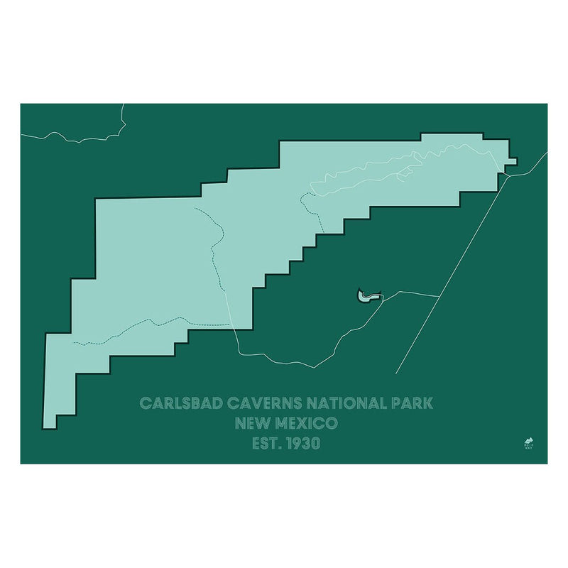 Carlsbad Caverns National Park Map - Muir Way - National Park