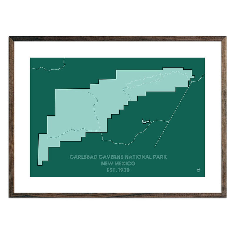 Carlsbad Caverns National Park Map - Muir Way - National Park