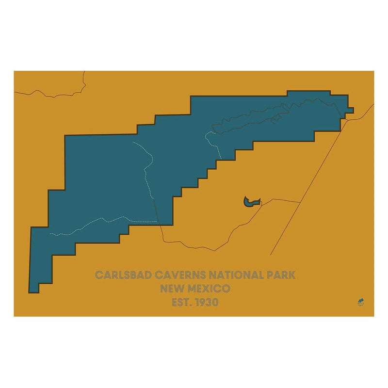 Carlsbad Caverns National Park Map - Muir Way - National Park