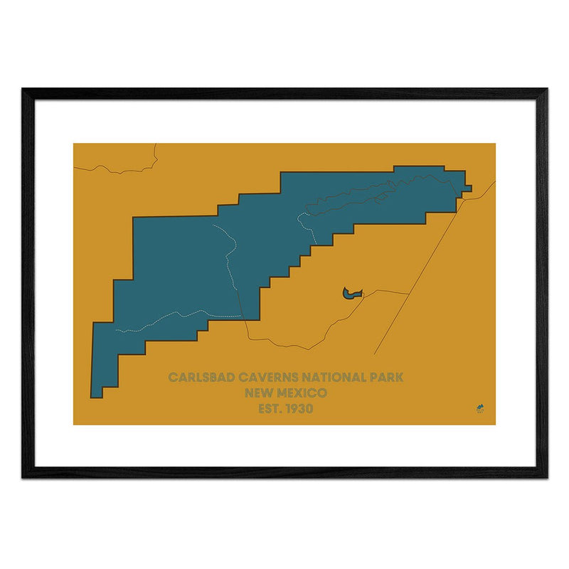 Carlsbad Caverns National Park Map - Muir Way - National Park