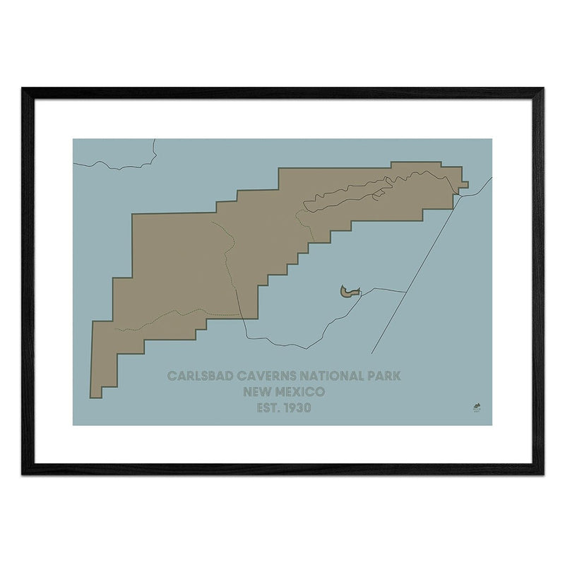 Carlsbad Caverns National Park Map - Muir Way - National Park