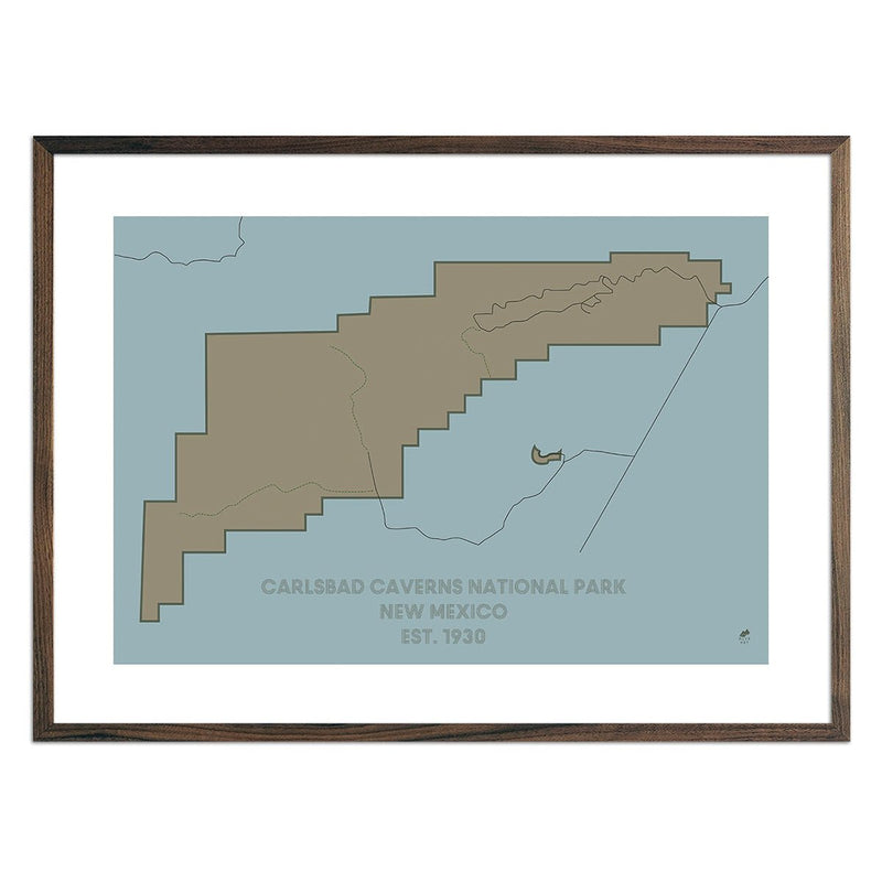 Carlsbad Caverns National Park Map - Muir Way - National Park